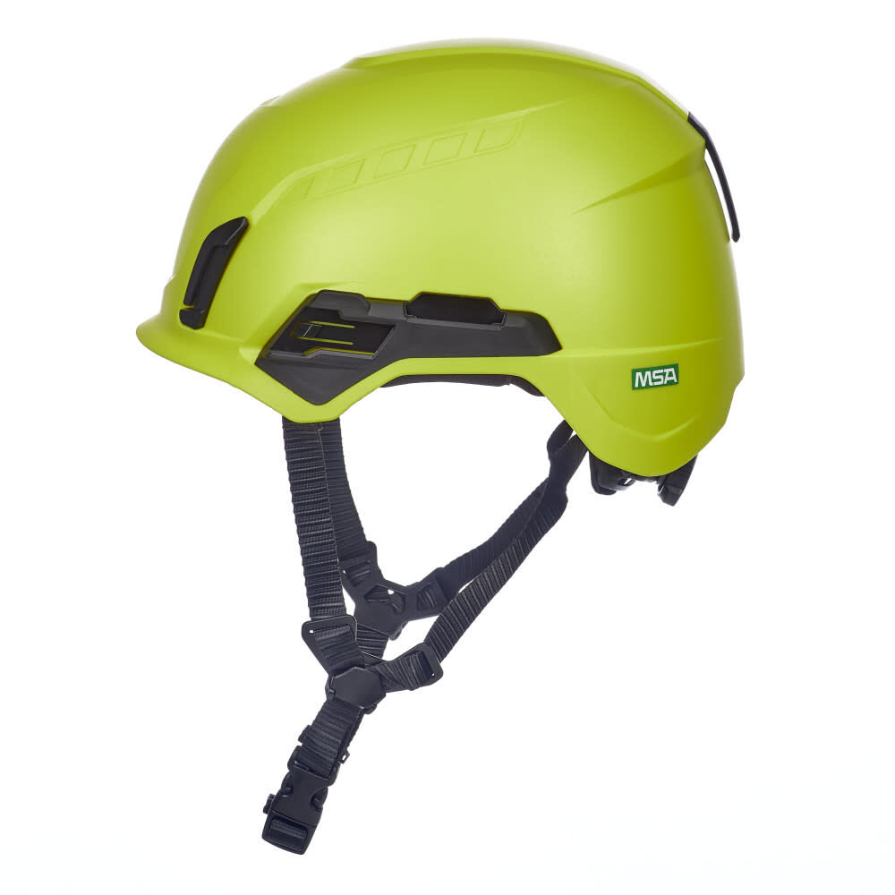 MSA Safety Works V-Gard H2 Non-Vented Safety Helmet Hi-Viz Yellow, large image number 1