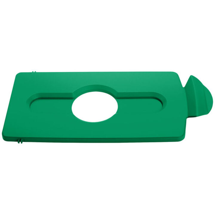 Rubbermaid Slim Jim Green Resin Recycling Station Bottle/Cans Lid Insert