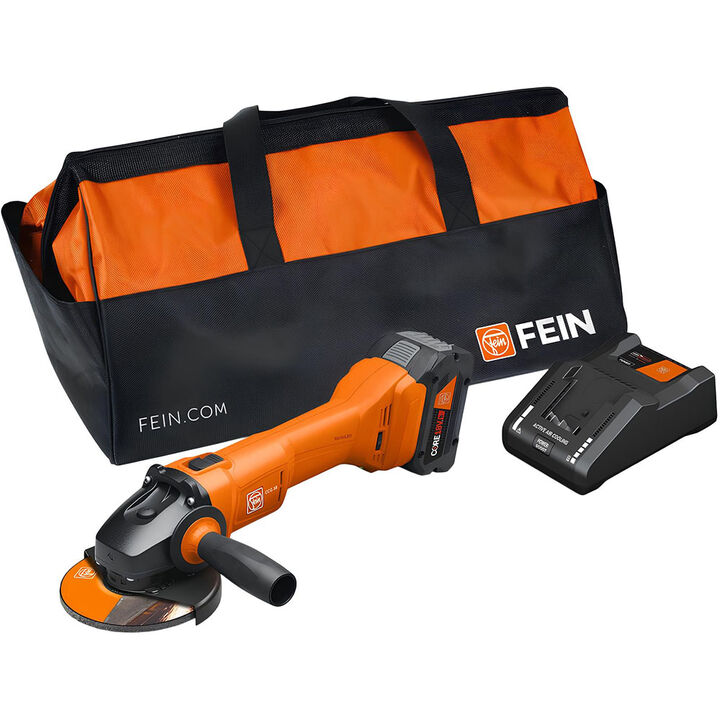 Fein CCG 18-125 10 AS 5in Slide Switch Angle Grinder Kit