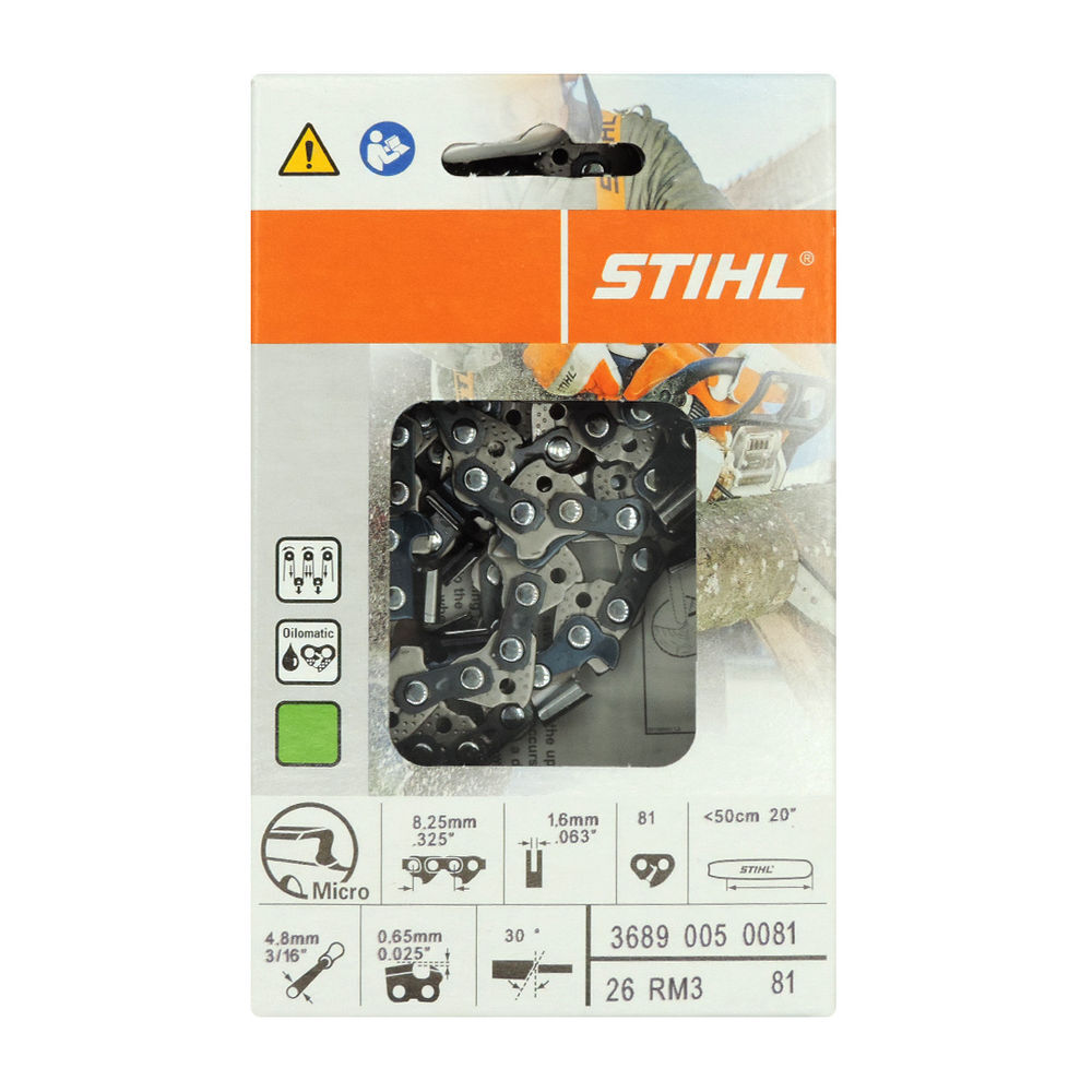 Stihl 20in Oilomatic Rapid Micro 3 26RM3-81E Saw Chain, large image number 3