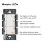 Lutron Maestro LED+ 120V 150W Gloss White Decorator/Rocker Dimmer Switch, small image number 5