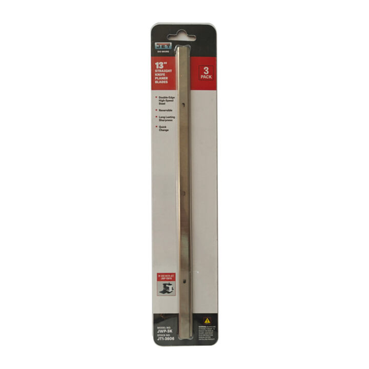 JET JWP-13BTK 13 Inch Replacement Straight Thickness Planer Knives 3 Pieces