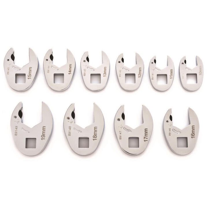 GEARWRENCH Ratcheting Crowfoot Set 10 Pc. Metric