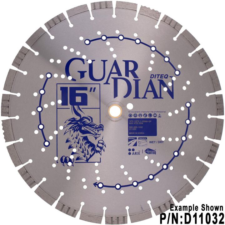 Diteq Guardian 20 Inch Segmented Turbo Rim Diamond Blade for Concrete, Asphalt, and Green Concrete