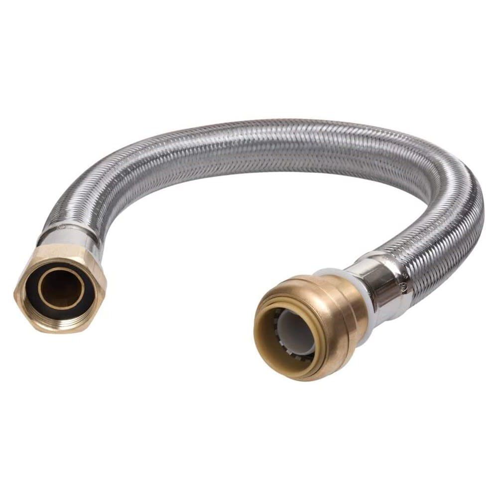 Sharkbite 3/4 x 3/4 FIP x 12in Length Water Heater Connector, large image number 1