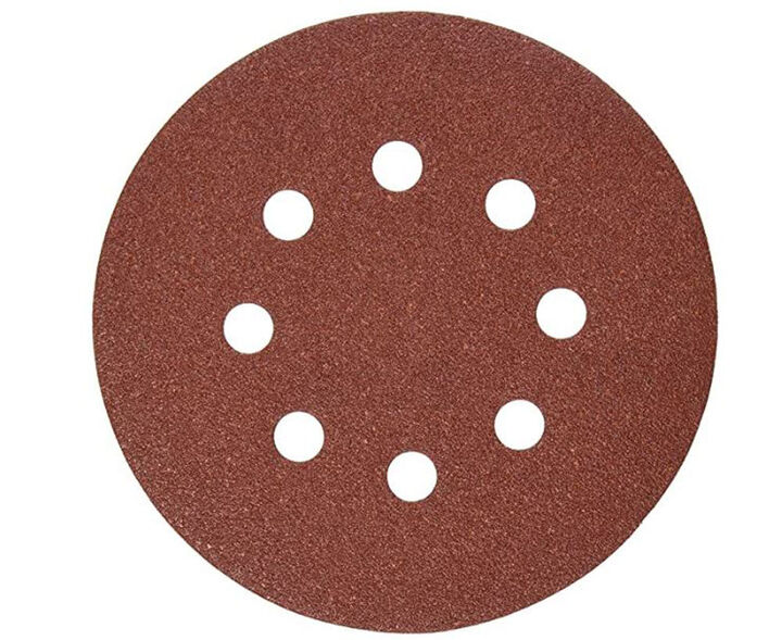 DEWALT 5 In. 8 Hole 150 Grit Hook & Loop Random Orbit Sandpaper Pack of 25 DW4312