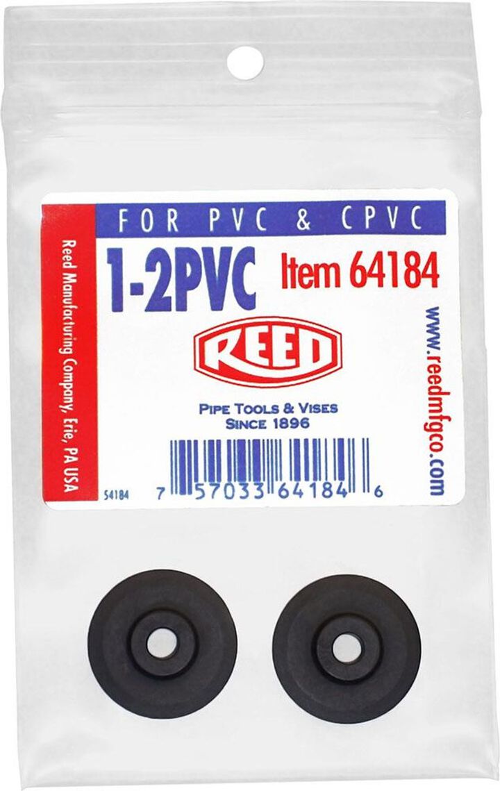 Reed Mfg 2-Pack Cutter Wheel, PVC 2PK-1-2PVC (64184)