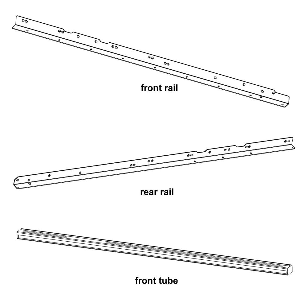 Sawstop 36in Professional Series II T-Glide Rails Assembly, large image number 1