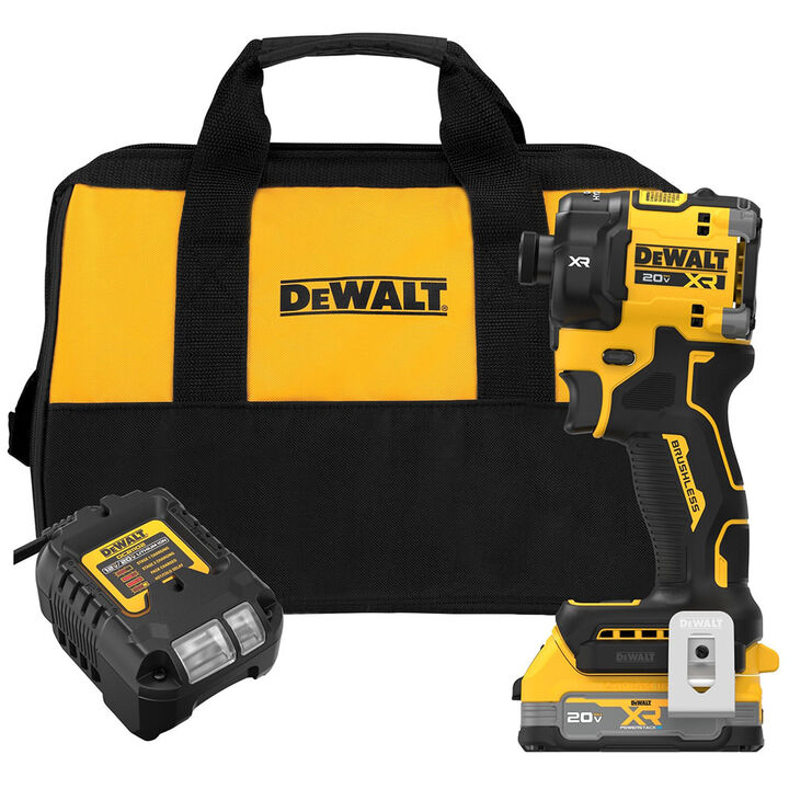 DEWALT 20V MAX XR 1/4 Inch Quiet Hydraulic Impact Driver Kit & Nut Runner Attachment Bundle, large image number 1
