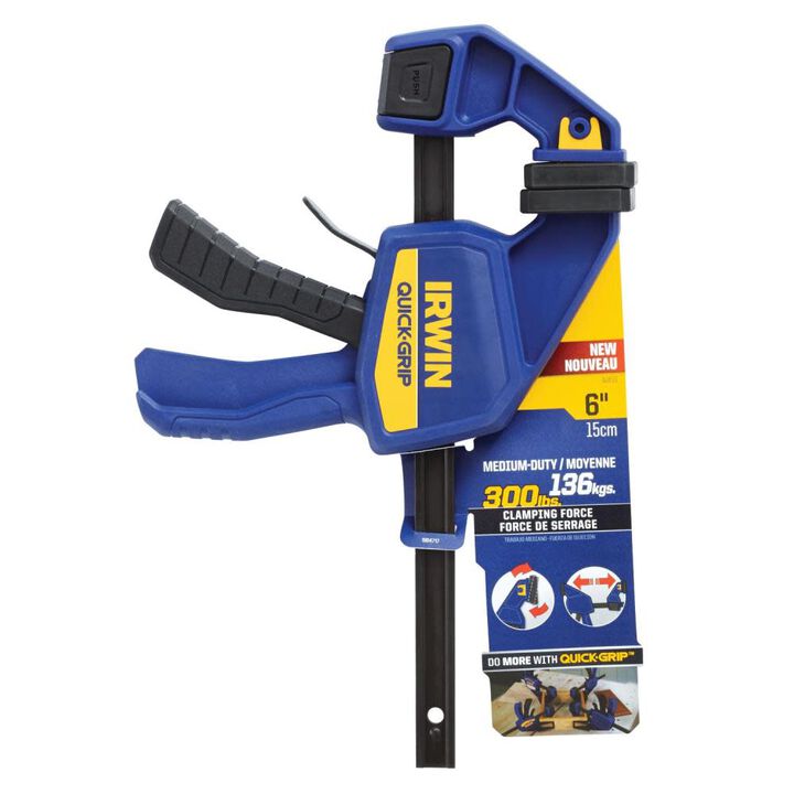 Irwin QUICK GRIP One Handed Bar Clamp Medium Duty 6in 1964717, large image number 2