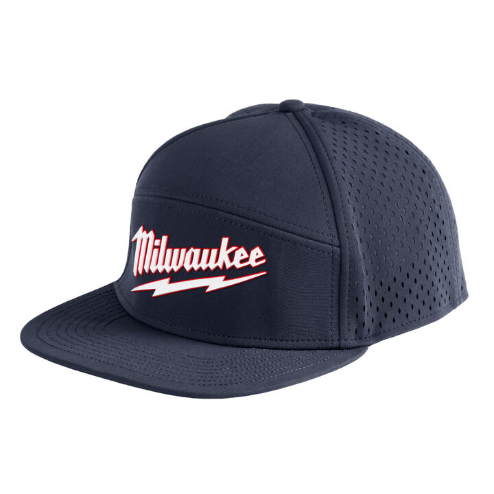 Milwaukee Flat Brim Snapback Blue
