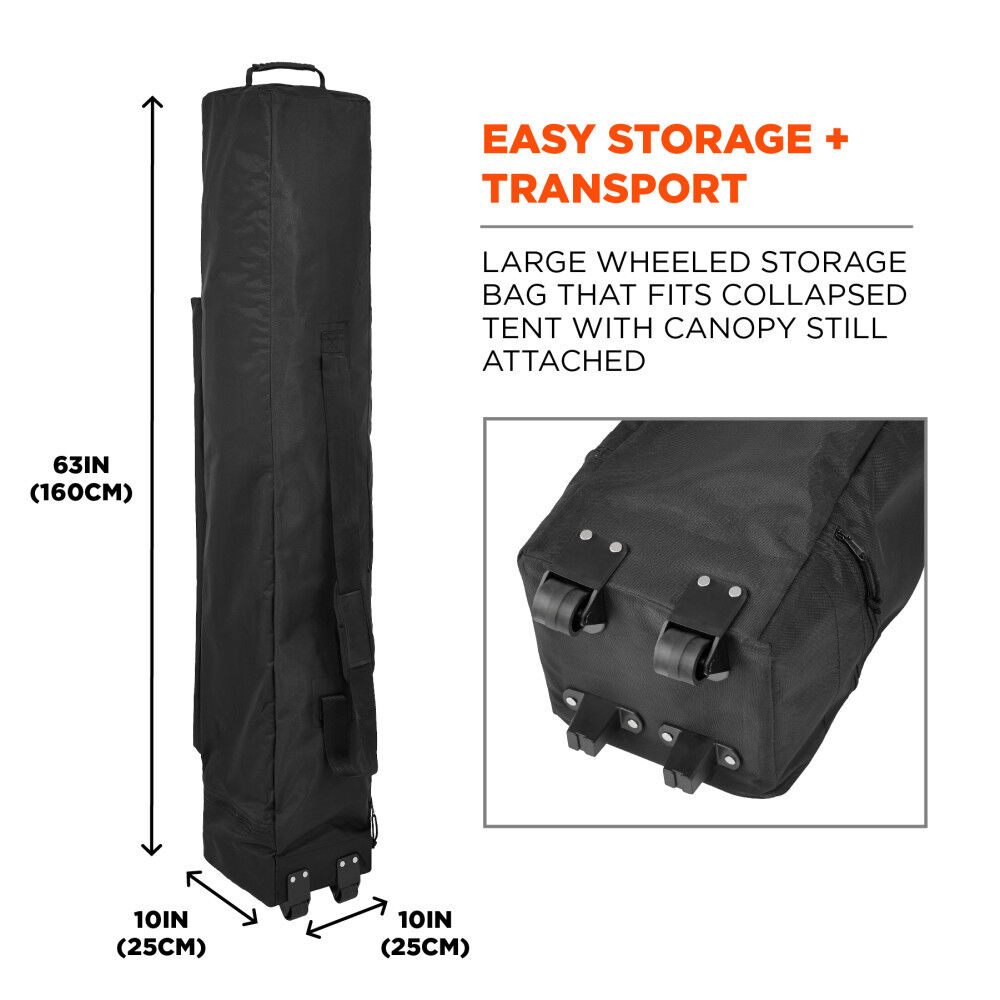 Ergodyne Heavy-Duty Pop-Up Tent Kit Hi-Vis Green, large image number 6