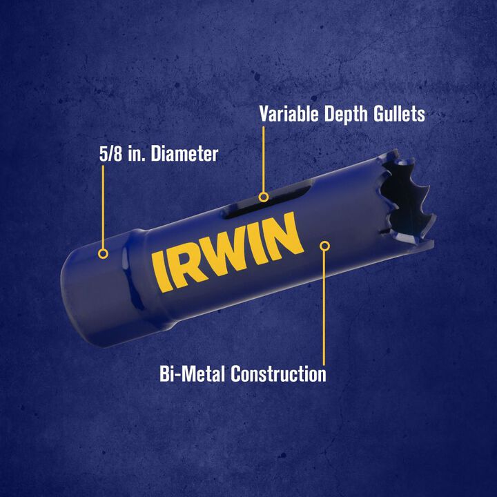 Irwin 5/8 in Bi-Metal Hole Saw, Stainless Steel, large image number 2