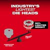 Milwaukee 1/2inch ALLOY NPT Compact Forged Aluminum Die Head, small image number 4