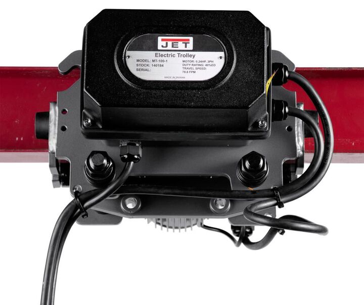 JET MT300-4 Electric 2 Speed Trolley 3 Ton 3 Phase 460V, large image number 4
