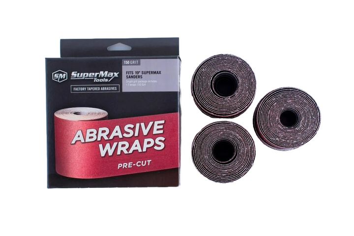 Supermax Tools 3 pack Box 36 Grit Pre-Cut abrasive for SuperMax 19-38 Drum