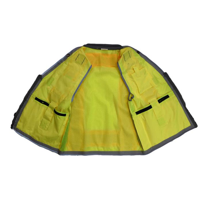 Radians SV55 Class 2 Heavy Woven Two Tone Woven/Mesh Engineer Vest Hi-Vis 3X, large image number 9