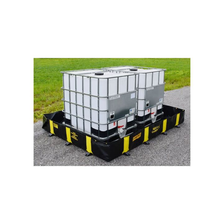 Justrite 355 Gallon Spill Drive Over Berm 6 ft x 8 ft x 12 in Black, large image number 1