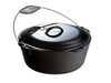 Lodge Cast Iron 7 Qt 12 Inch Black Cast Iron Dutch Oven with Bail Handle, small image number 1