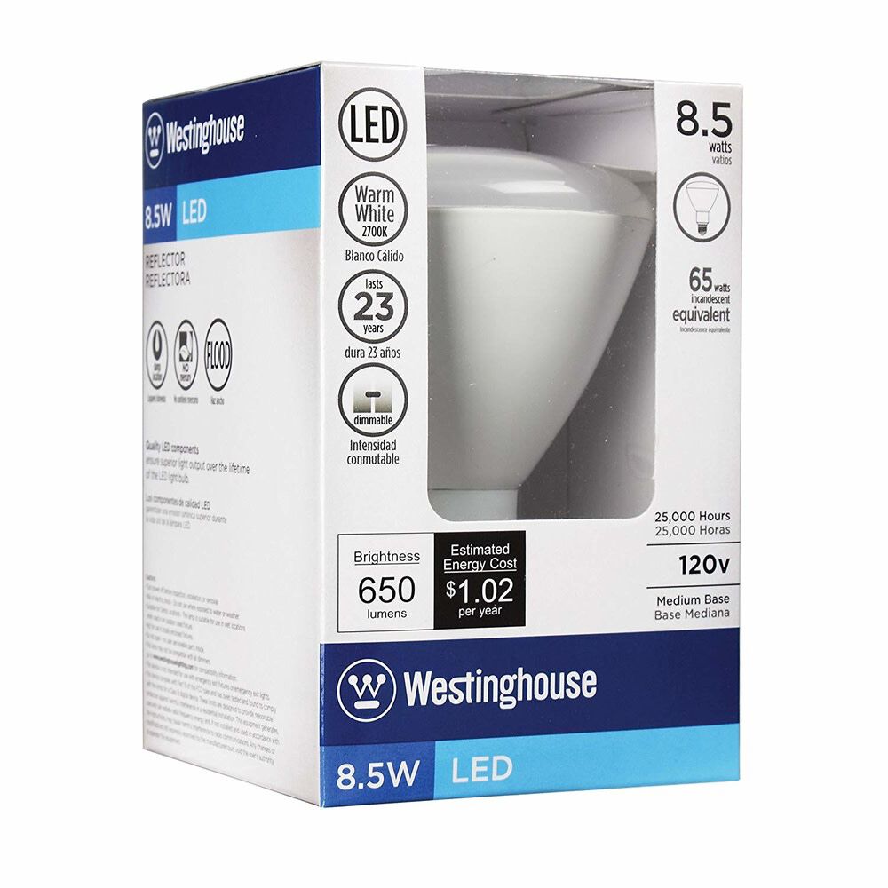 Westinghouse Dimmable Reflector LED is a high-performance 8.5-Watt light bulb (8.5R30/LED/DIM/27), large image number 2