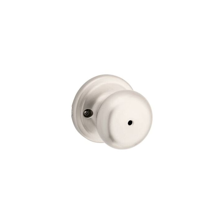 Kwikset Satin Nickel Bed/Bath Juno Privacy Door Knob, large image number 1
