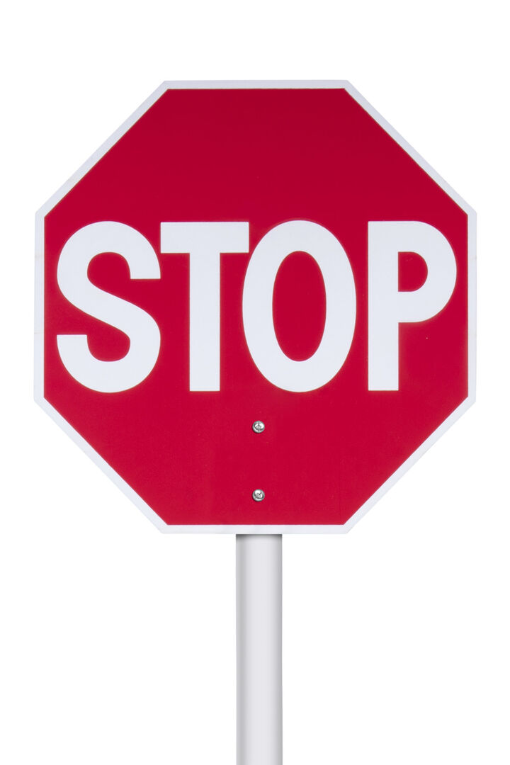 C H Hanson Stop/Slow Sign with 60 Inch Plastic Pole, large image number 1
