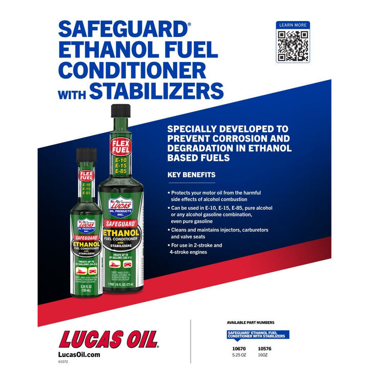Lucas Oil 5.25 Ounce Safeguard Ethanol Fuel Conditioner with Stabilizers 24 Piece Bundle, large image number 2