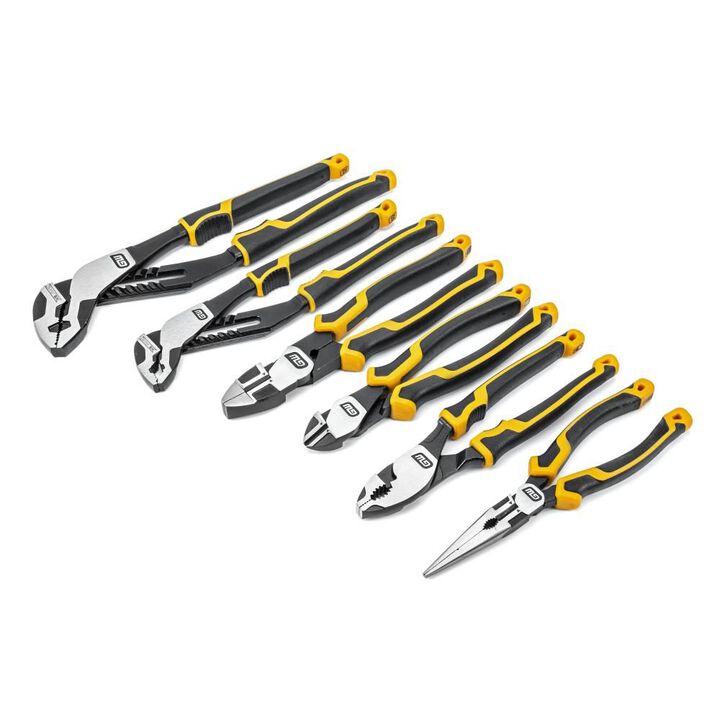 GEARWRENCH Pitbull Mixed Plier Set Dual Material 6pc