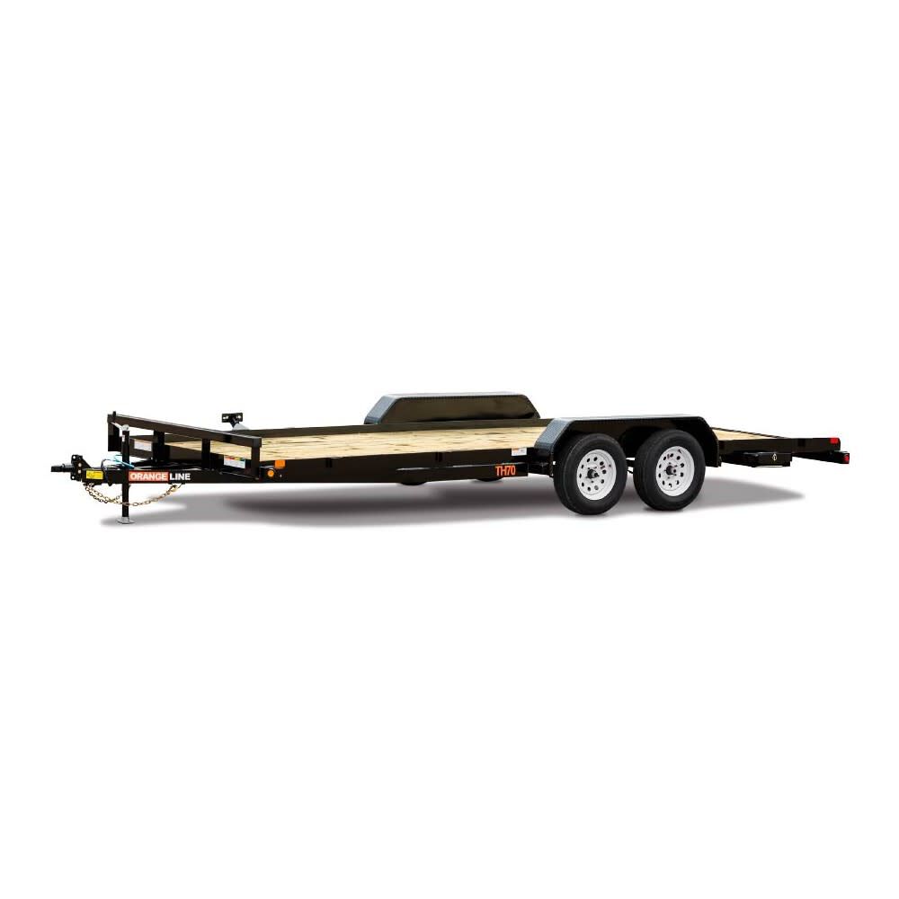Orangeline Utility Trailer 83in x 20' Tractor Hauler Pipe Top, large image number 1