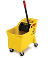 Rubbermaid Tandem 31 qt Bucket and Wringer Combo, small image number 1