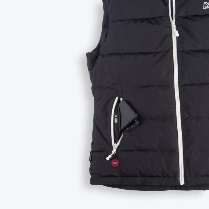 Mobile Warming Crest 2.0 Heated Down Vest Kit 7.4V Womens Black XS, large image number 2