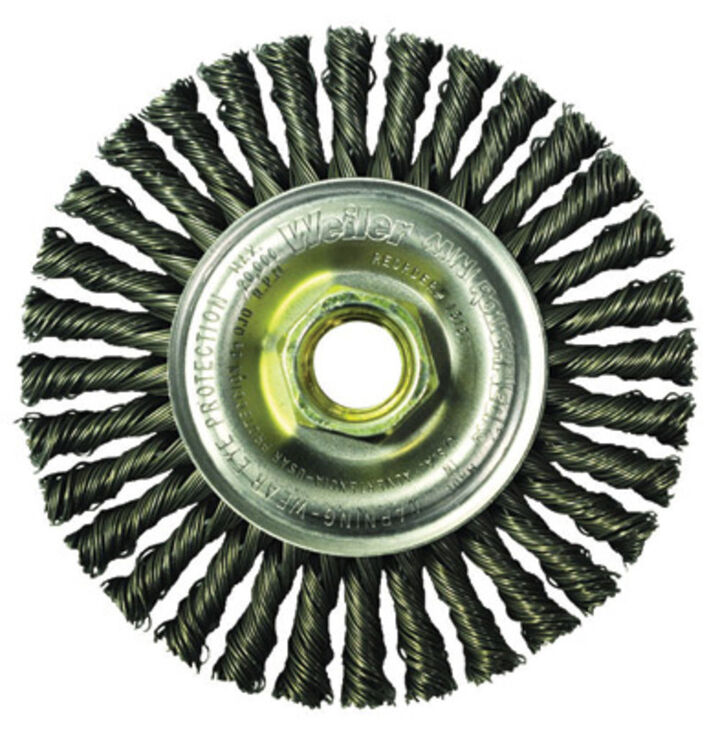 Weiler 0.02 In. Wire x 4 In. Mini Roughneck Stringer Bead Wire Wheel