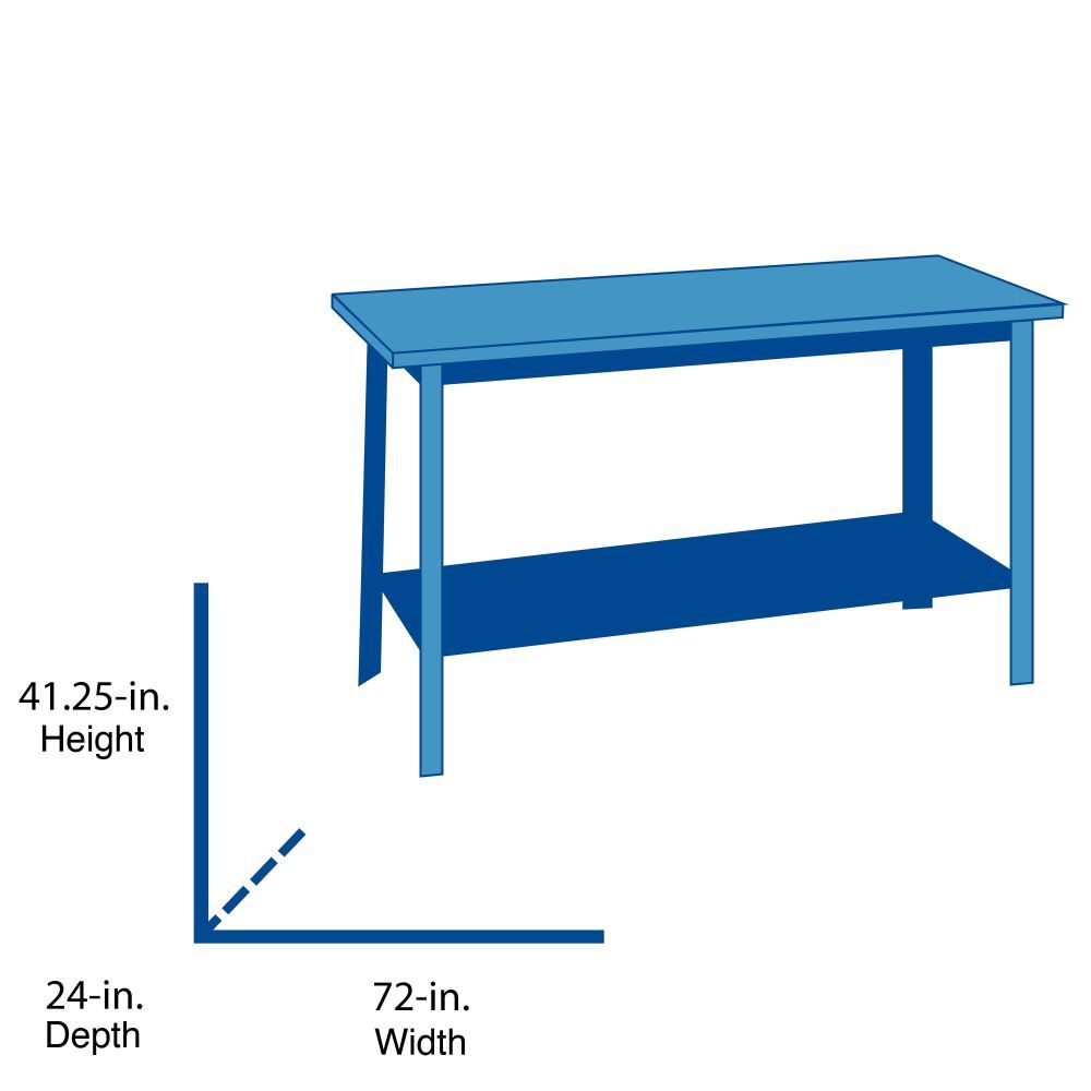 CRAFTSMAN 6 Ft. Wide Workbench With Butcher Block Top (Red), large image number 9