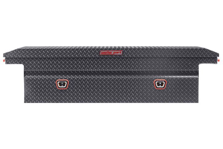 Weather Guard Saddle Truck Tool Box Aluminum Full low profile Gunmetal Gray, large image number 2