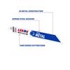 Lenox 8 Inch 14TPI METALWOLF WAVE EDGE Reciprocating Saw Blade 25 Pieces, small image number 2
