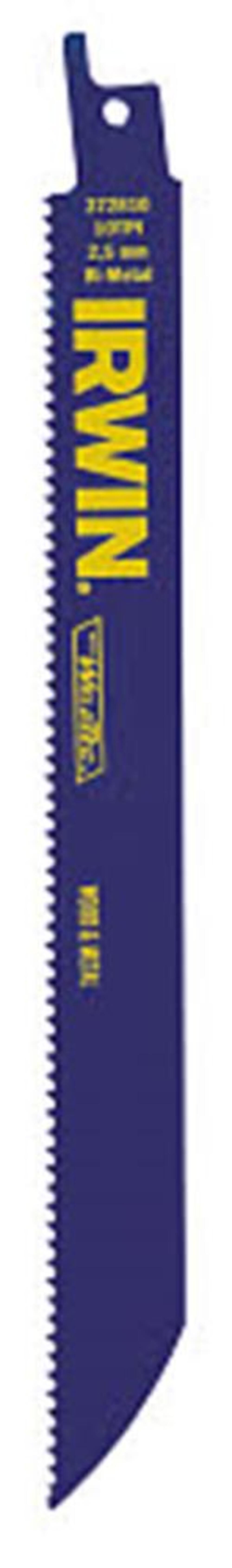 Irwin 8 In. x 0.050 In. 10 TPI Reciprocating Saw Blade 5 pk., large image number 1