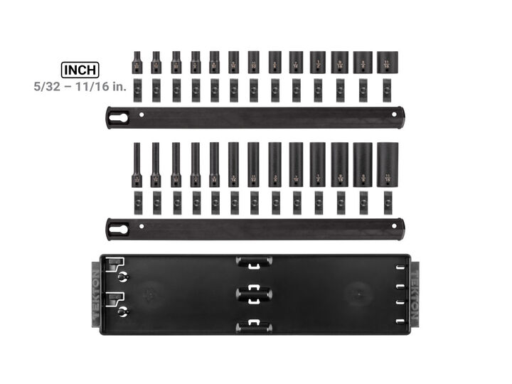 Tekton 1/4 Inch 12 Point Impact Socket Set, 26 Pieces (5/32-11/16 Inch), large image number 4