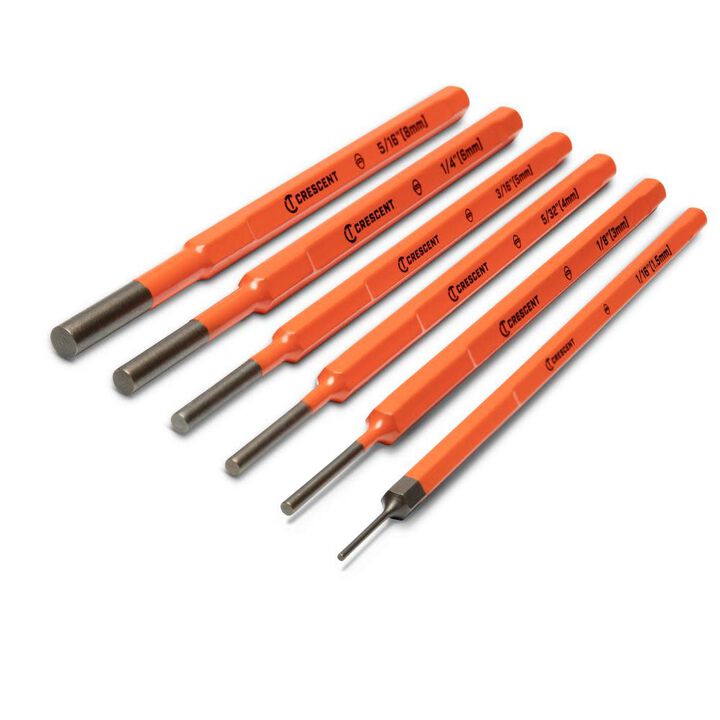 Crescent Pin Punch Set 6pc