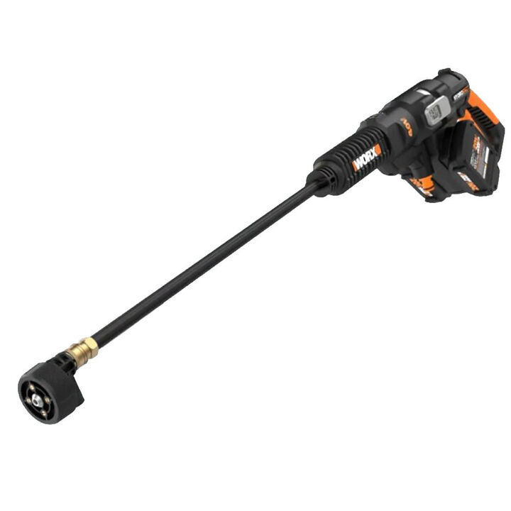 Worx POWER SHARE Hydroshot 450 PSI 0.9 GPM Battery Powered Cold Water Pressure Washer with 4-in-1 Nozzle 2.0Ah Kit
