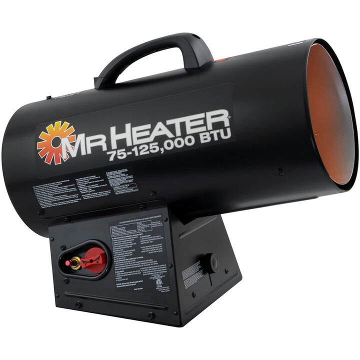 Mr Heater 125000 BTU Quiet Burner Technology Forced Air Propane Heater