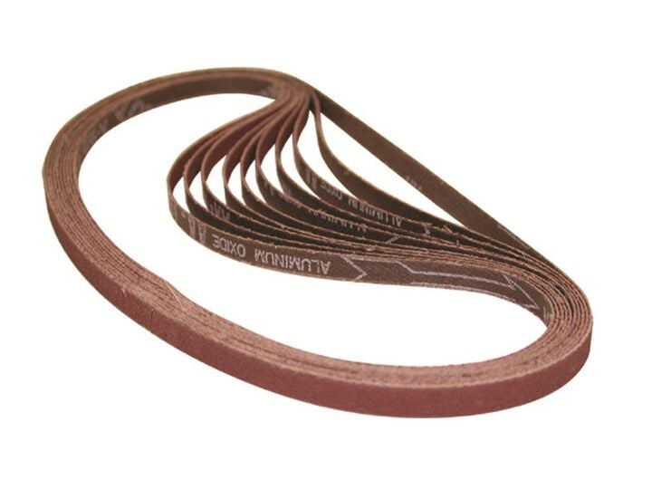Makita 3/8 In. x 21 In. Abrasive Sanding Belt 80 Grit 10 pack