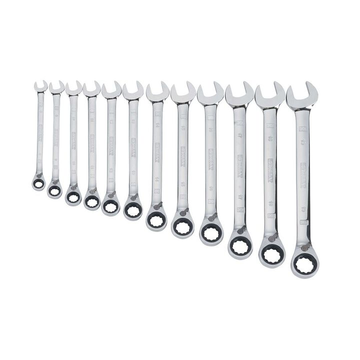 DEWALT 12 Piece Reversible Ratcheting Wrench Set - SAE