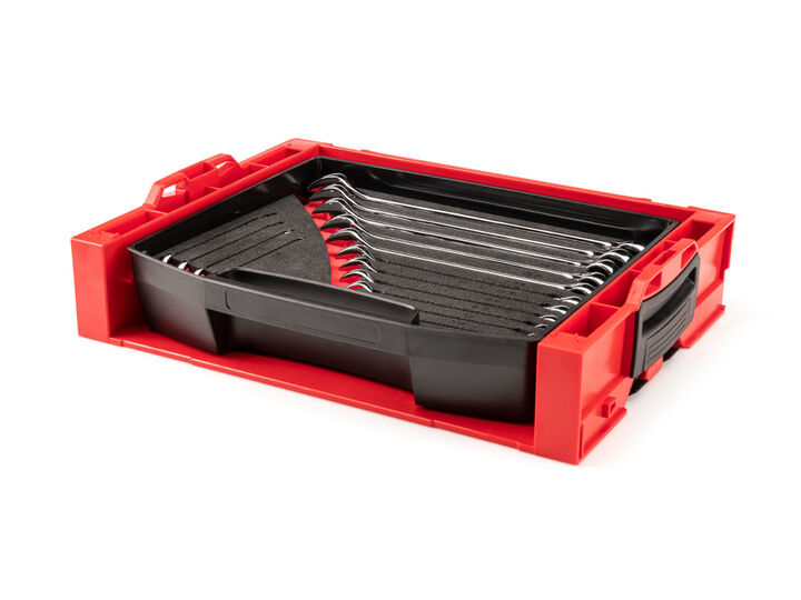 Tekton Combination Wrench Set with Drawer and Rack, 15 Piece (1/4-1 Inch), large image number 1