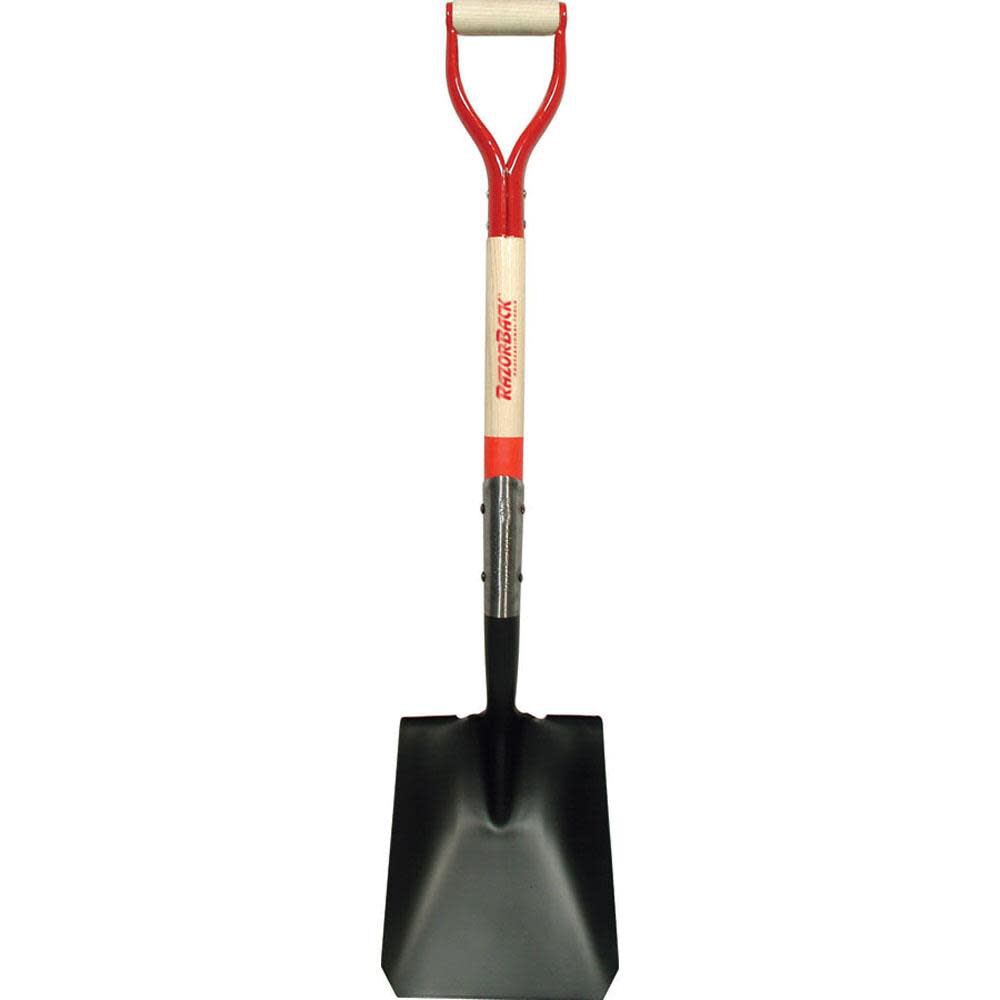 True Temper Square Point Shovel with Forward-Turn Step and Dual Rivet and D-Grip, large image number 1