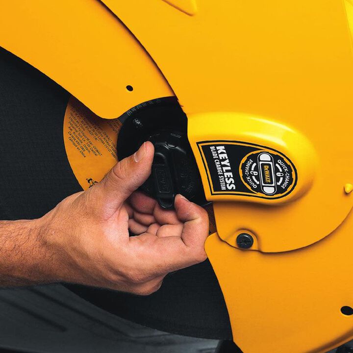 DEWALT HEAVY-DUTY 14in 5.5HP CHOP SAW WITH QUICK-CHANGE (D28715), large image number 7