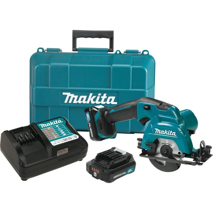 Makita 12V max CXT Lithium-Ion 3-3/8 in. Cordless Circular Saw Kit