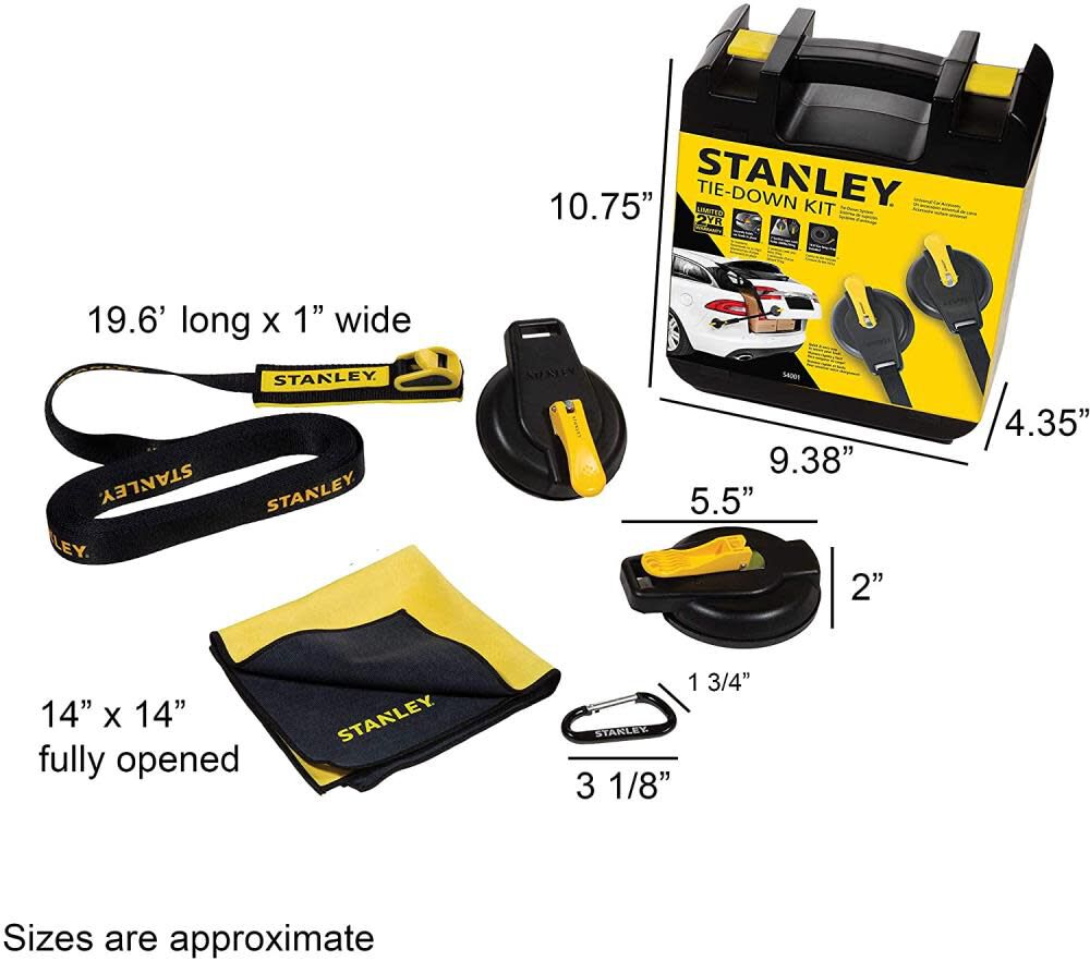 Stanley S4001 Suction Cup Tie Down Kit 400 lbs Capacity Heavy Duty, large image number 5