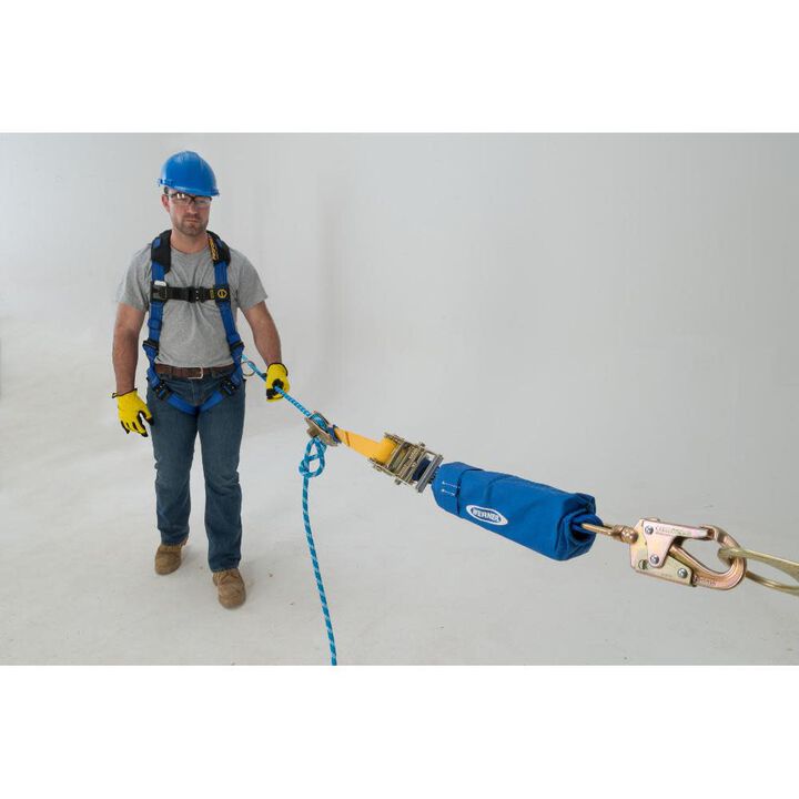 Werner L102060 60 ft 2-Man Rope Horizontal Lifeline System Cross-Arm Strap Ratchet Tensioner, large image number 2