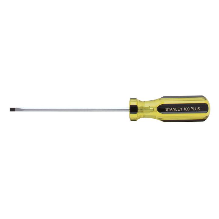 Stanley 1/8 Inch x 4 Inch 100 PLUS Extra Light Blade Cabinet Tip Screwdriver