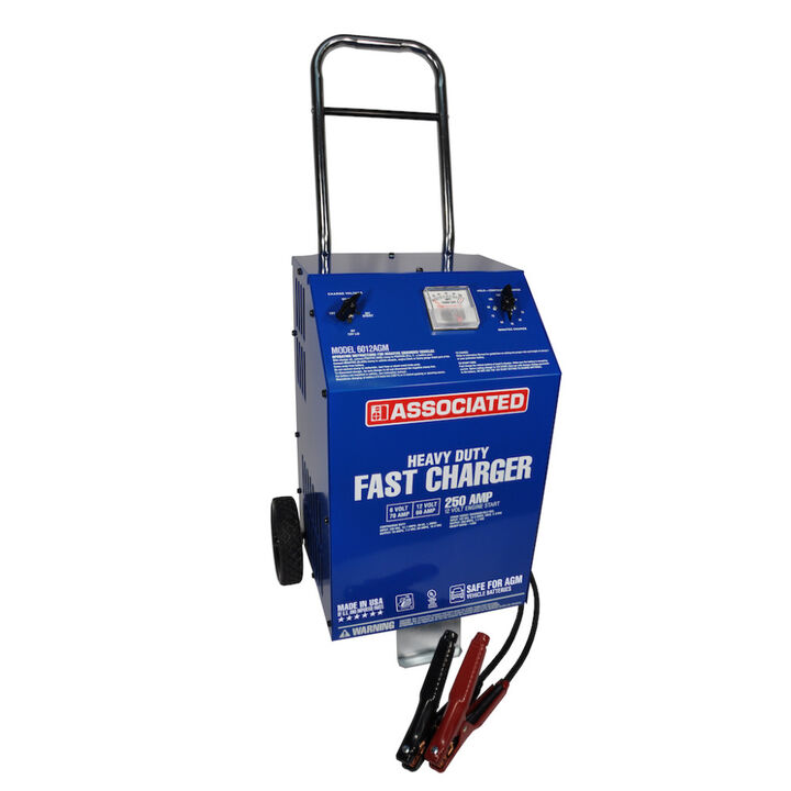 Associated Equipment 6/12V 70/60A Heavy Duty Wheeled Fast Battery Charger